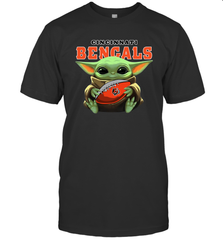 Baby Yoda Loves The Cincinnati Bengals Star Wars NFL Shirts Men's T-Shirt - PrimaryTee