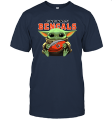 Baby Yoda Loves The Cincinnati Bengals Star Wars NFL Shirts Men's T-Shirt - PrimaryTee