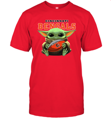 Baby Yoda Loves The Cincinnati Bengals Star Wars NFL Shirts Men's T-Shirt - PrimaryTee