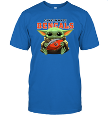 Baby Yoda Loves The Cincinnati Bengals Star Wars NFL Shirts Men's T-Shirt - PrimaryTee