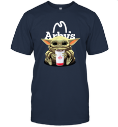 Baby Yoda Hugs Arbys Cup Star Wars Shirts Men's T-Shirt - PrimaryTee
