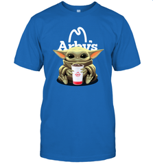 Baby Yoda Hugs Arbys Cup Star Wars Shirts Men's T-Shirt - PrimaryTee