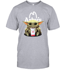 Baby Yoda Hugs Arbys Cup Star Wars Shirts Men's T-Shirt - PrimaryTee