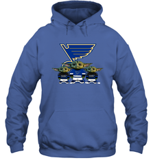 St Louis Blues Star Wars Logo Baby Yoda Hoodie - PrimaryTee